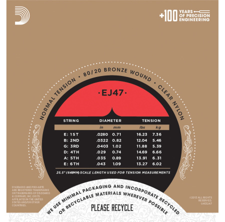 D'Addario EJ47 по цене 1&nbsp;030 ₽