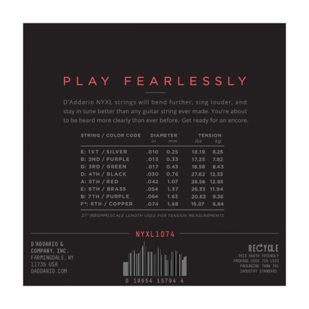 D'Addario NYXL1074 по цене 3&nbsp;190 ₽