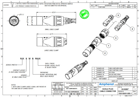 Amphenol RJX8M по цене 740 ₽