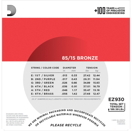 D'Addario EZ930 по цене 490 ₽