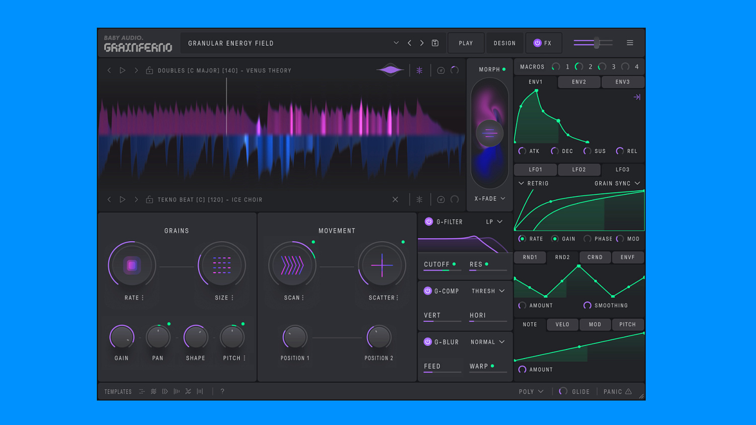 Baby Audio выпустили программный гранулярный синтезатор Grainferno